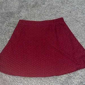 Burgundy skirt